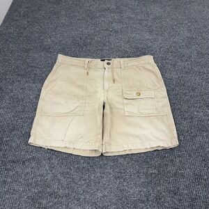 American Eagle Prep Shorts Mens 34 Khaki Cotton Ripstop Cargo Gorpcore Casual